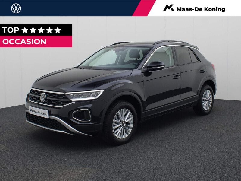 Zwart Gebruikt 2024 VW T-Roc Life SUV | € 31.740 (Goede deal) - Afbeelding 1/4