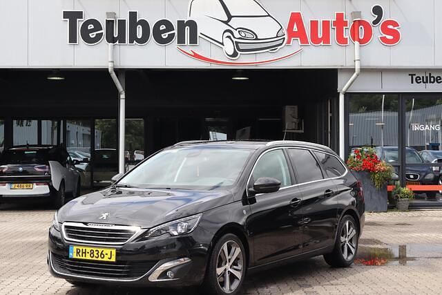 Zwart Gebruikt 2017 Peugeot 308 GT-line Stationwagen | € 6.695 (Super prijs) - Afbeelding 1/4