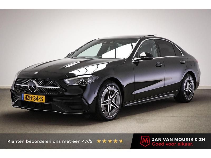 Zwart Gebruikt 2023 Mercedes C300 AMG line Sedan | € 44.900 (Eerlijke prijs) - Afbeelding 1/4