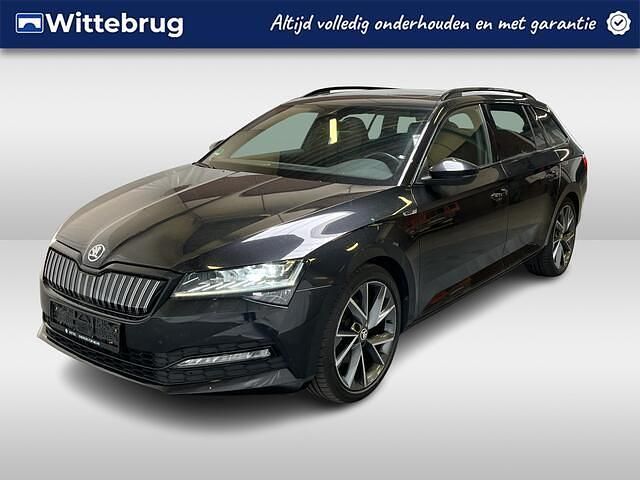 Zwart Gebruikt 2020 Skoda Superb Business Line Stationwagen | € 24.950 (Iets duurder) - Afbeelding 1/3
