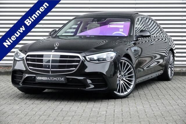 Zwart, metallic lak Gebruikt 2021 Mercedes S500 AMG line Sedan | € 89.900 (Super prijs) - Afbeelding 1/4