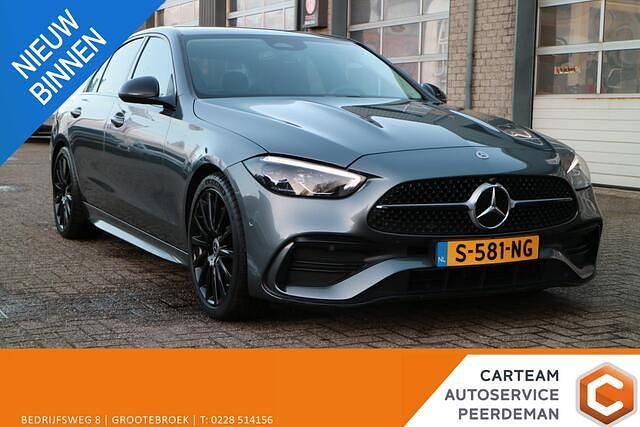 Grijs Gebruikt 2022 Mercedes C200 AMG line Sedan | € 37.750 (Super prijs) - Afbeelding 1/4