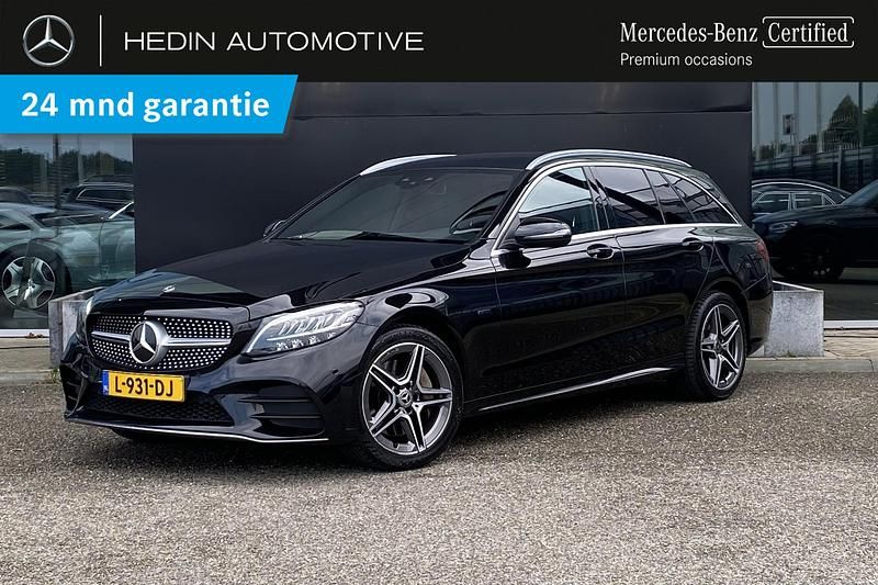 Zwart Gebruikt 2021 Mercedes C300e Business Stationwagen | € 30.900 (Eerlijke prijs) - Afbeelding 1/3