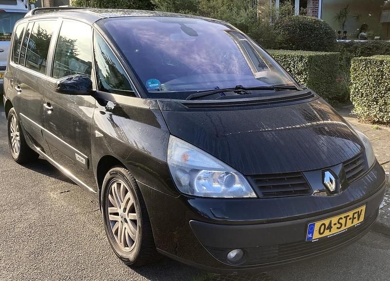 Zwart (metallic) Gebruikt 2006 Renault Espace Dynamique MPV | € 1.850 (Super prijs) - Afbeelding 1/4