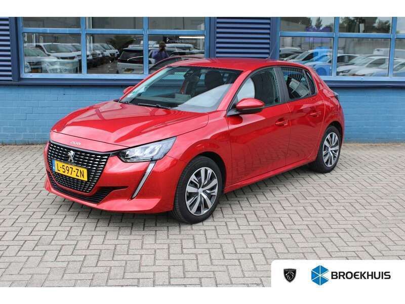 Rood Gebruikt 2021 Peugeot 208 Premium Hatchback | € 15.400 (Goede deal) - Afbeelding 1/4