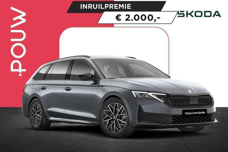 Grijs Nieuw 2025 Skoda Octavia SportLine Stationwagen | € 46.920 (Eerlijke prijs) - Afbeelding 1/4