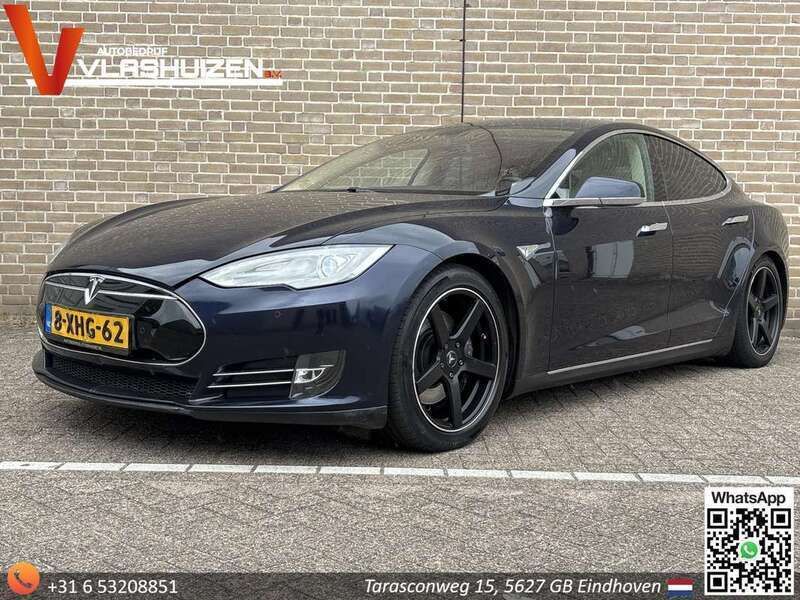 Blauw Gebruikt 2014 Tesla Model S Hatchback | € 12.350 (Super prijs) - Afbeelding 1/4