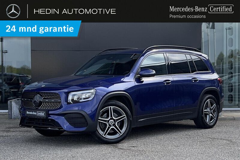 Blauw Gebruikt 2021 Mercedes GLB200 AMG line SUV | € 43.900 (Iets duurder) - Afbeelding 1/4