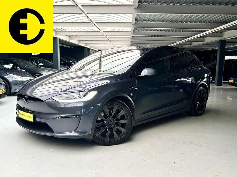 Grijs Gebruikt 2022 Tesla Model X Plaid SUV | € 87.950 - Afbeelding 1/4