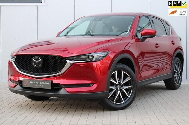 Rood Gebruikt 2018 Mazda CX-5 Sports-Line SUV | € 26.300 (Eerlijke prijs) - Afbeelding 1/4
