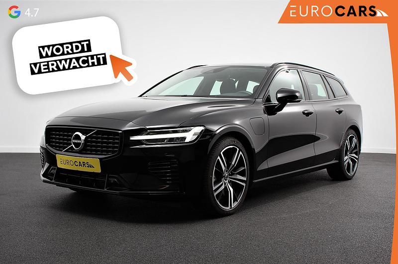 Zwart Gebruikt 2021 Volvo V60 R-Design Stationwagen | € 35.490 (Eerlijke prijs) - Afbeelding 1/4
