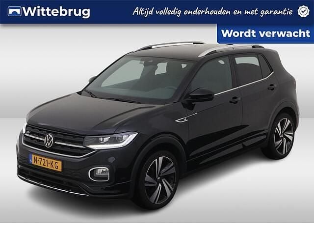 Zwart Gebruikt 2021 VW T-Cross R-line SUV | € 24.950 (Eerlijke prijs) - Afbeelding 1/3