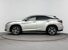 Occasion Lexus RX450h Luxury Line 313 PK (230 kW) 2018 Sonic titanium (grijs metallic) SUV