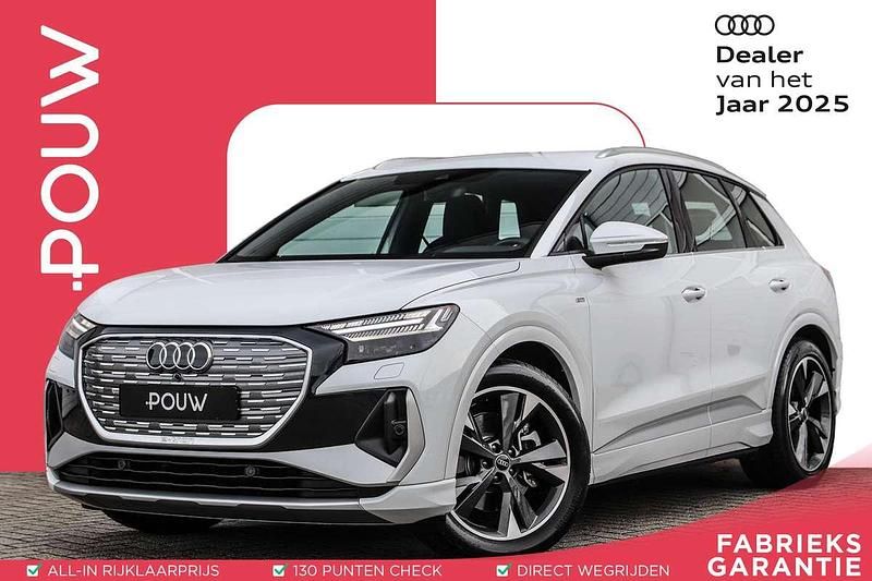 Wit Gebruikt 2025 Audi Q4 e-tron S-Line SUV | € 46.900 (Super prijs) - Afbeelding 1/4