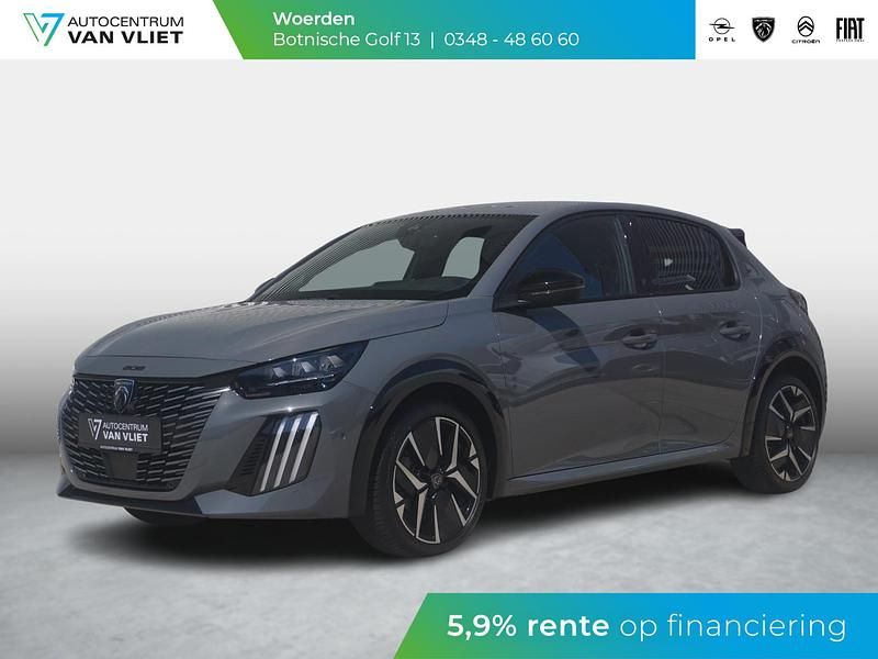 Grijs Gebruikt 2024 Peugeot 208 GT Hatchback | € 25.790 (Eerlijke prijs) - Afbeelding 1/4