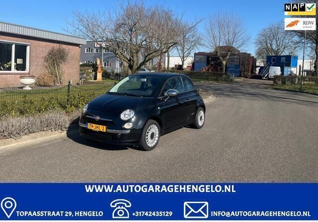 Zwart Gebruikt 2009 Fiat 500 Lounge Hatchback | € 2.995 (Iets duurder) - Afbeelding 1/4