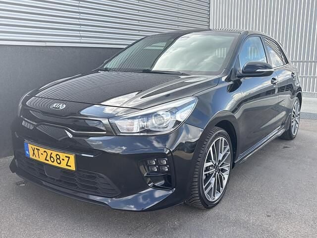 Zwart Gebruikt 2019 Kia Rio GT-Line Hatchback | € 13.900 (Eerlijke prijs) - Afbeelding 1/4