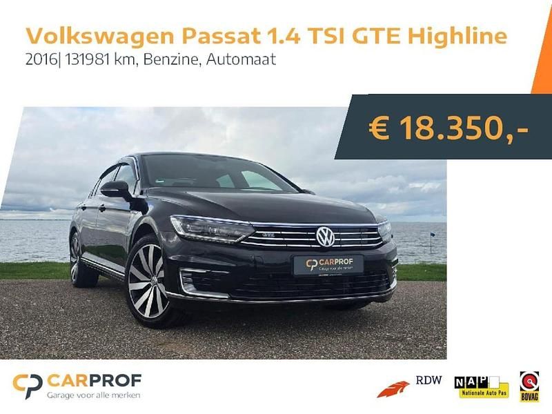 Zwart Occasion 2016 VW Passat Highline Sedan | € 18.350 (Iets duurder) - Afbeelding 1/4