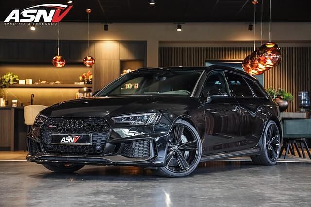 Zwart Gebruikt 2018 Audi RS4 Design Stationwagen | € 58.945 (Goede deal) - Afbeelding 1/4