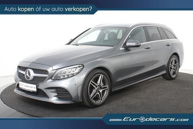 Grijs Gebruikt 2020 Mercedes C180 AMG line Stationwagen | € 24.800 (Super prijs) - Afbeelding 1/4