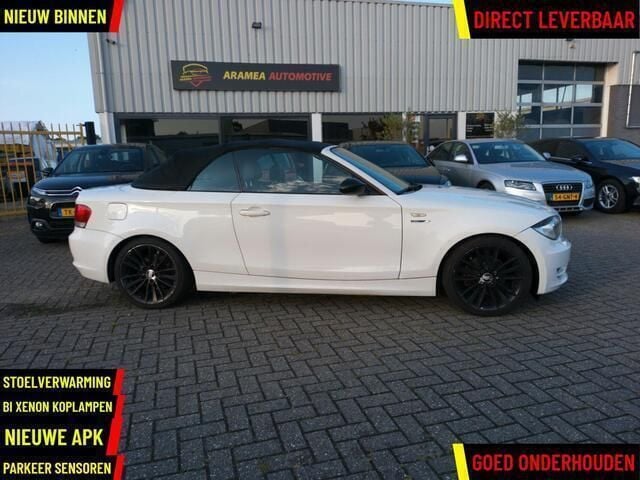 Wit Gebruikt 2009 BMW 120 Cabriolet Executive Cabriolet | € 6.395 (Eerlijke prijs) - Afbeelding 1/4
