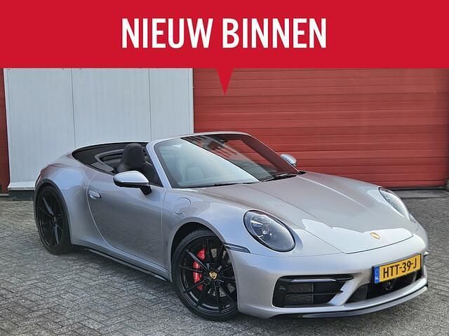 Zilver, metallic lak Gebruikt 2021 Porsche 911 Carrera S Cabriolet Sport Cabriolet | € 149.911 (Goede deal) - Afbeelding 1/4