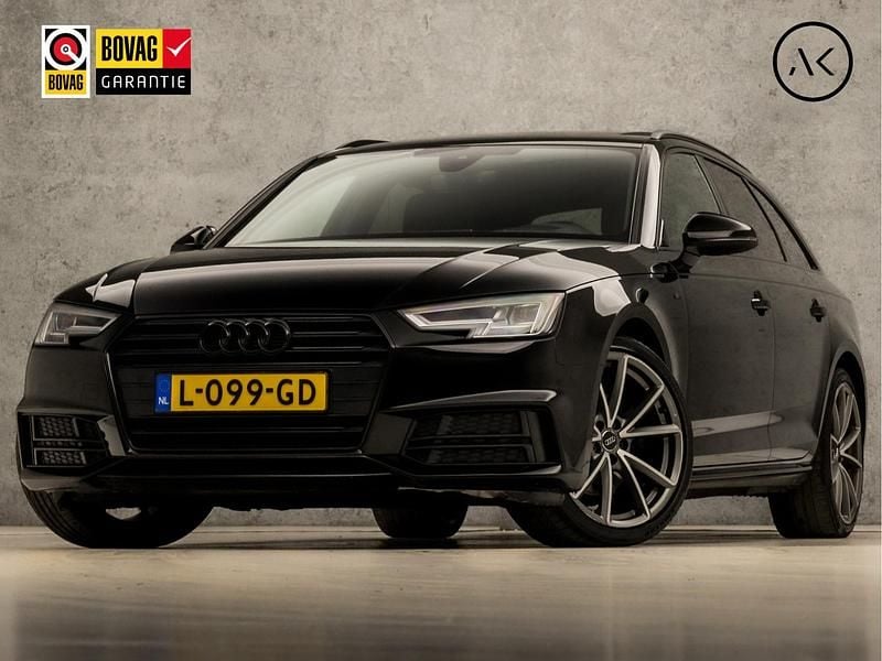 Zwart Gebruikt 2017 Audi A4 S-Line Stationwagen | € 18.445 - Afbeelding 1/4