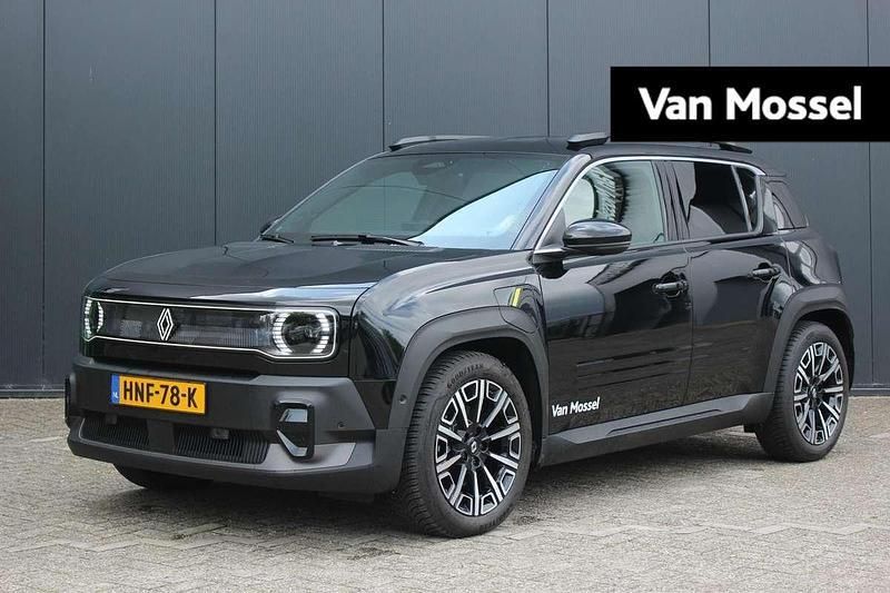 Zwart Nieuw 2025 Renault 4 E-Tech Iconic SUV | € 39.440 (Eerlijke prijs) - Afbeelding 1/4