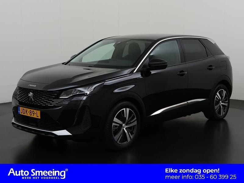 Zwart Gebruikt 2022 Peugeot 3008 Allure SUV | € 24.895 (Super prijs) - Afbeelding 1/4