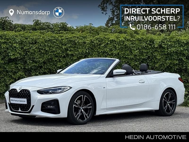 Wit Gebruikt 2021 BMW 420 Shadowline Cabriolet | € 44.895 (Eerlijke prijs) - Afbeelding 1/3