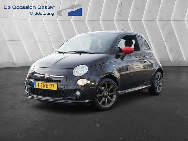 Zwart Gebruikt 2013 Fiat 500S Hatchback | € 6.450 (Iets duurder) - Afbeelding 1/4