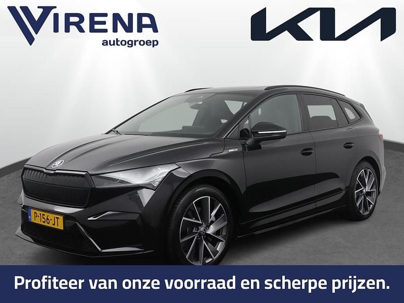 Zwart Occasion 2022 Skoda Enyaq iV SportLine SUV | € 31.950 (Goede deal) - Afbeelding 1/3