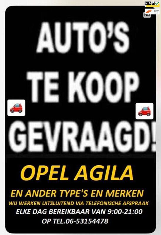 Grijs Gebruikt 2005 Opel Agila Stationwagen | € 1.025 (Eerlijke prijs) - Afbeelding 1/3