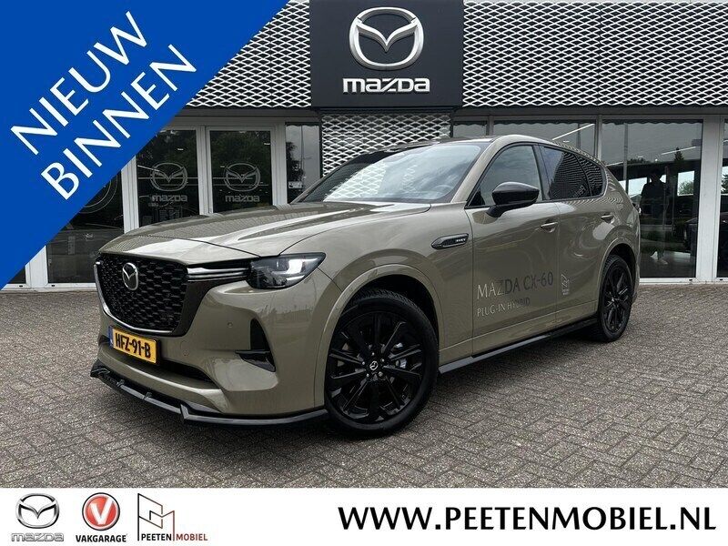 Geel Gebruikt 2025 Mazda CX-60 Homura-Line SUV | € 69.785 - Afbeelding 1/4