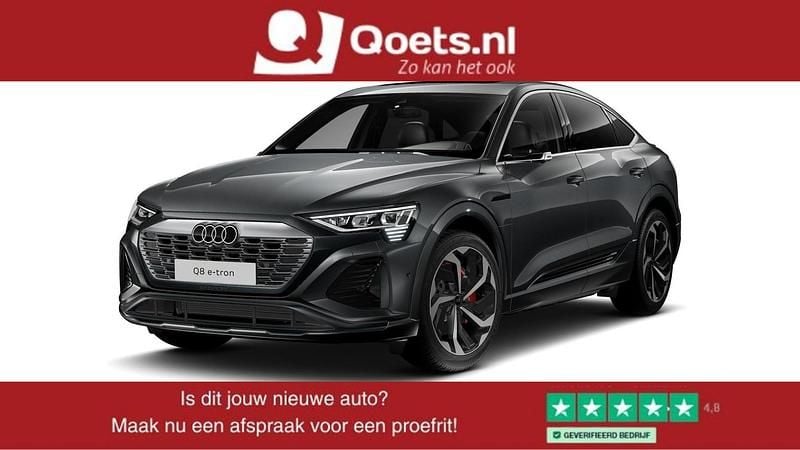 Grijs Gebruikt 2023 Audi Q8 e-tron Ambiente SUV | € 59.950 (Super prijs) - Afbeelding 1/4
