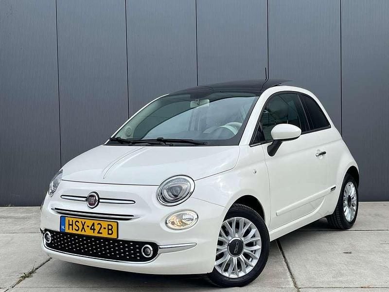 Wit Gebruikt 2019 Fiat 500 Lounge Hatchback | € 11.995 (Goede deal) - Afbeelding 1/4