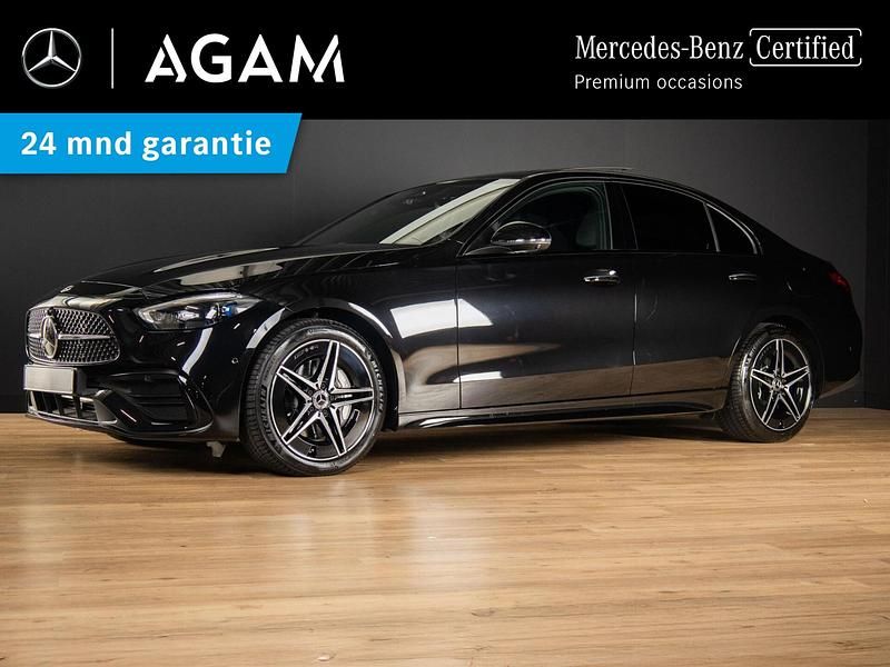 Zwart Gebruikt 2024 Mercedes C300 AMG Line Premium Sedan | € 49.950 (Super prijs) - Afbeelding 1/4