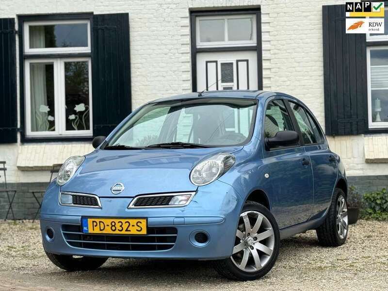 Blauw, metallic lak Gebruikt 2010 Nissan Micra Hatchback | € 2.650 (Eerlijke prijs) - Afbeelding 1/4