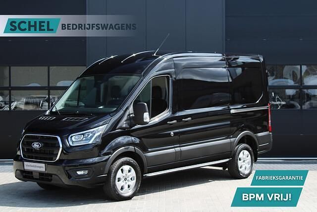 Zwart Nieuw 2024 Ford Transit Limited Van | € 45.500 (Iets duurder) - Afbeelding 1/4