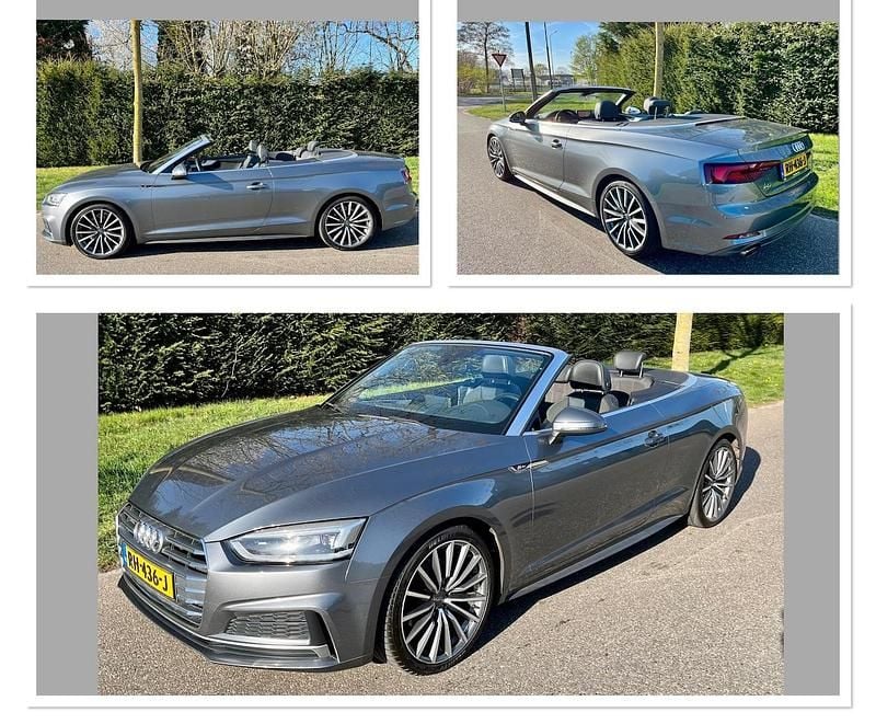 Grijs (metallic) Gebruikt 2018 Audi A5 Cabriolet S-Line Cabriolet | € 23.940 (Eerlijke prijs) - Afbeelding 1/4