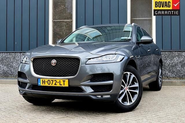 Grijs Gebruikt 2018 Jaguar F-Pace Portfolio SUV | € 28.950 (Eerlijke prijs) - Afbeelding 1/4