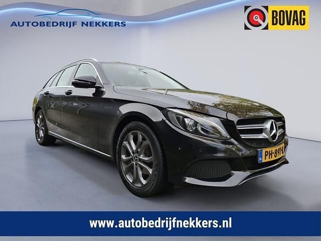 Zwart Gebruikt 2017 Mercedes C180 Business Stationwagen | € 18.450 (Super prijs) - Afbeelding 1/4