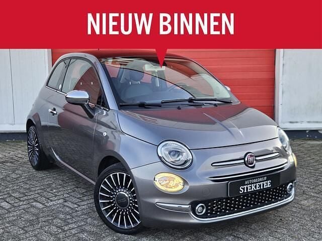 Grijs (metallic) Gebruikt 2018 Fiat 500 Lounge Hatchback | € 12.950 (Eerlijke prijs) - Afbeelding 1/4