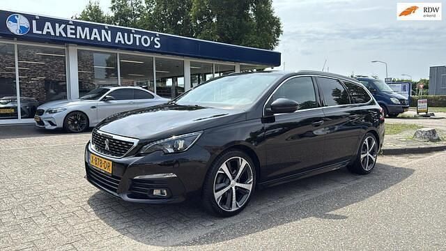 Zwart Gebruikt 2019 Peugeot 308 GT-line Stationwagen | € 17.950 (Duur) - Afbeelding 1/4