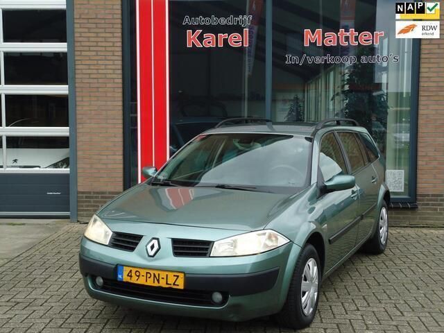 Groen Gebruikt 2004 Renault Mégane GrandTour Authentique Stationwagen | € 1.295 (Eerlijke prijs) - Afbeelding 1/4