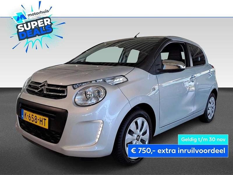 Grijs Gebruikt 2021 Citroën C1 Feel Hatchback | € 9.445 (Eerlijke prijs) - Afbeelding 1/4