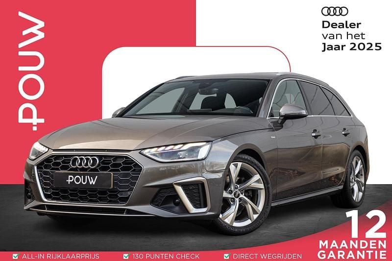 Grijs Gebruikt 2021 Audi A4 S-Line Stationwagen | € 29.900 (Super prijs) - Afbeelding 1/4