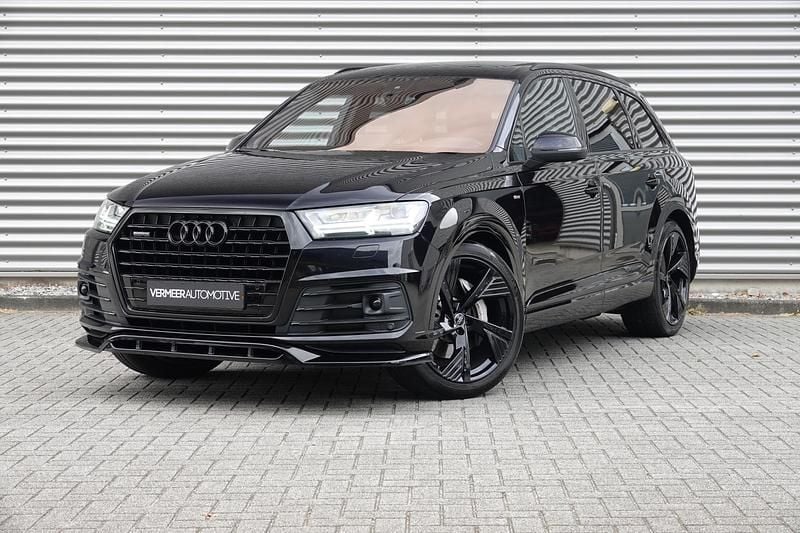 Zwart Gebruikt 2015 Audi Q7 S-Line SUV | € 32.900 (Eerlijke prijs) - Afbeelding 1/4