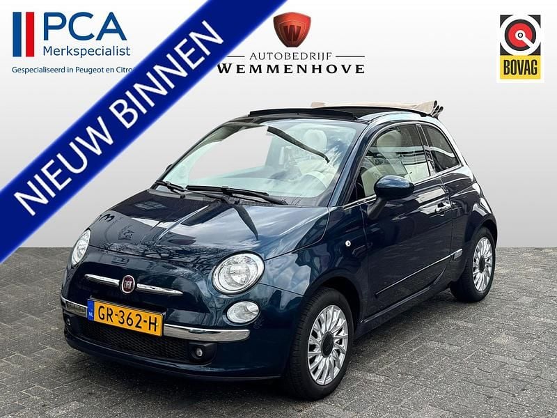 Blauw Gebruikt 2015 Fiat 500C Lounge Cabriolet | € 8.745 (Eerlijke prijs) - Afbeelding 1/4