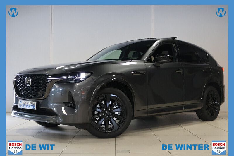 Zwart Nieuw 2025 Mazda CX-60 Homura-Line SUV | € 54.498 (Super prijs) - Afbeelding 1/4